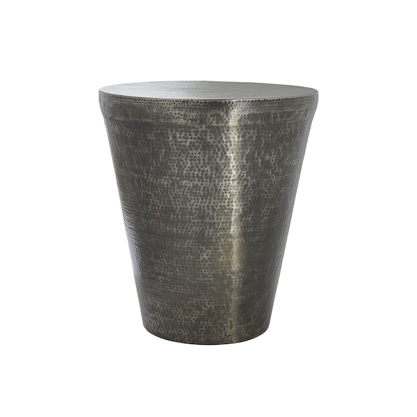 Monarch Specialties Accent Table, Drum, Side, End, Nightstand, Lamp, Living Room, Bedroom, Grey Metal, Contemporary I 3924 - main